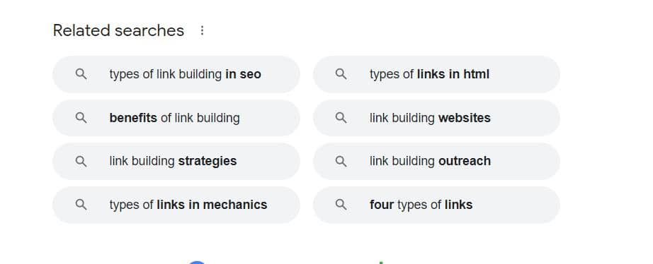 related keyword search results