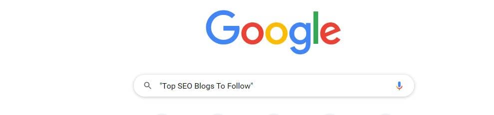 search for top SEO blogs to follow