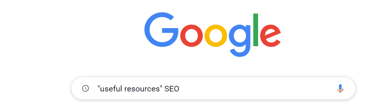 Google search for useful SEO resources_image