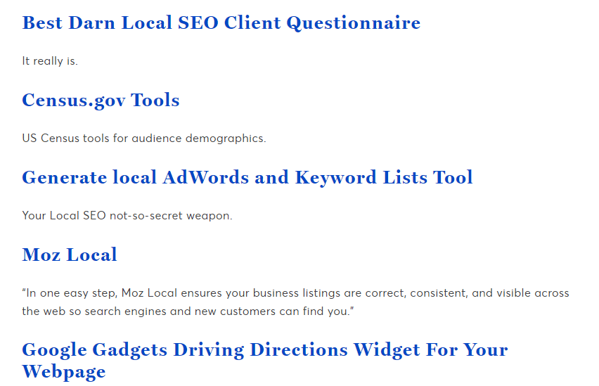 List of SEO resources_image