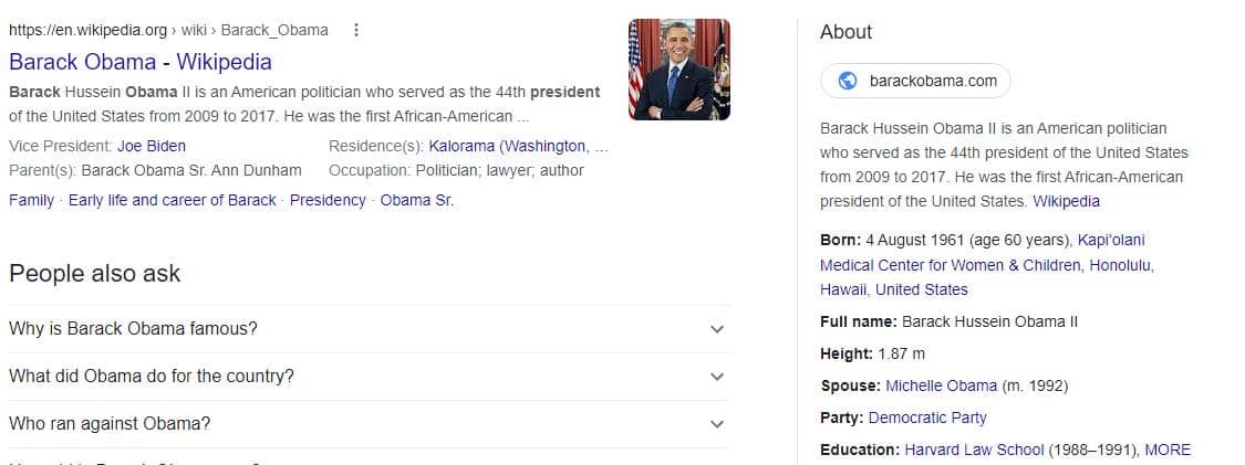 Google search results for Barack Obama_Image