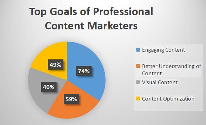 top goals of a professional content marketers